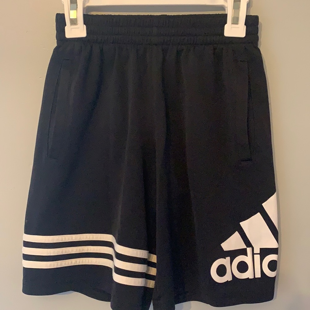 Boys Adidas black shorts